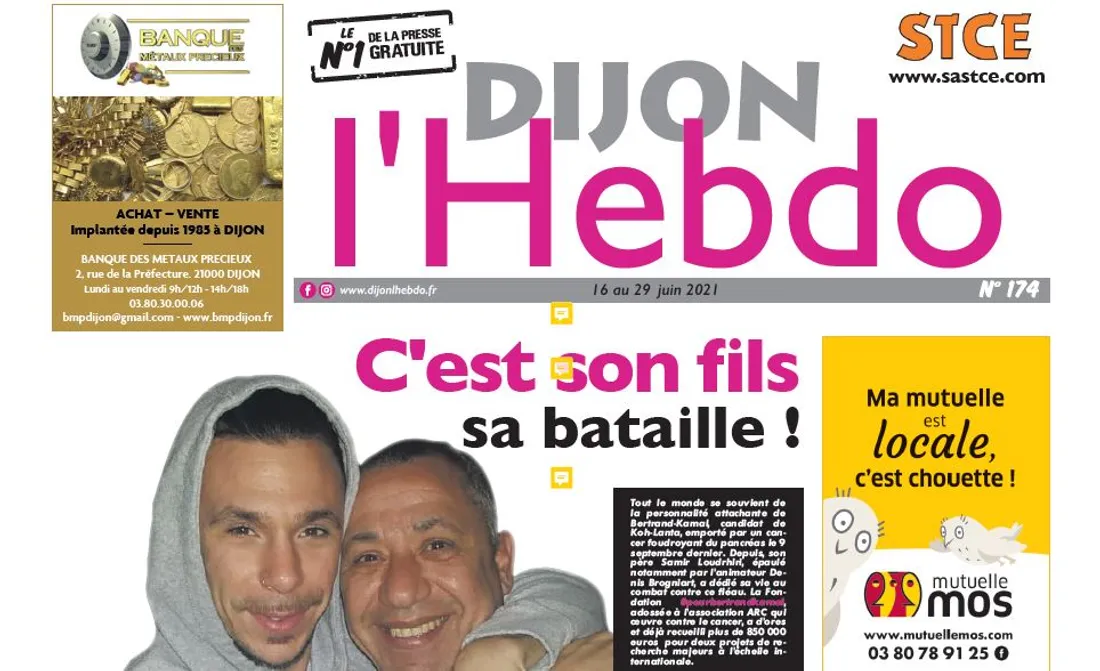 La Une du nouveau numéro de Dijon l'hebdo 